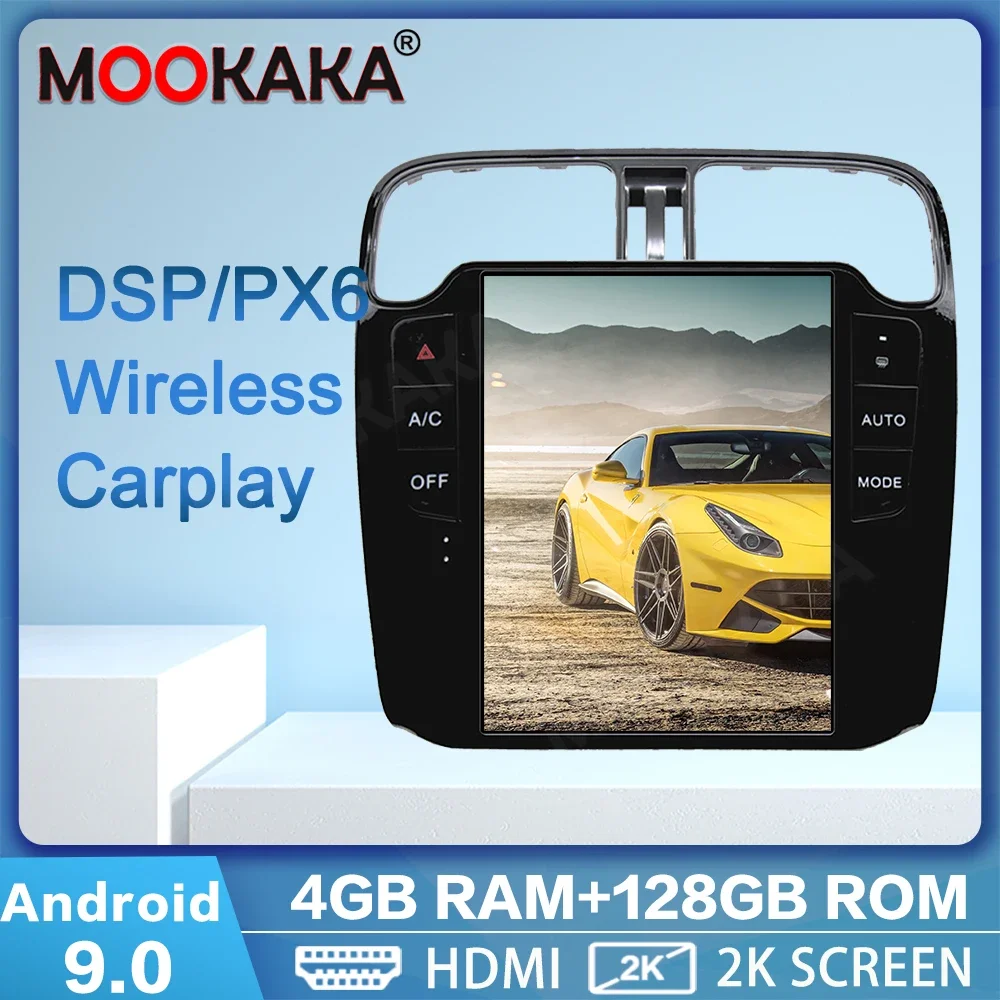 10.4 Inch Android 13 Car Radio for Volkswagen VW Polo 2011-2018 128GB GPS Navigation DSP Multimedia Head Unit