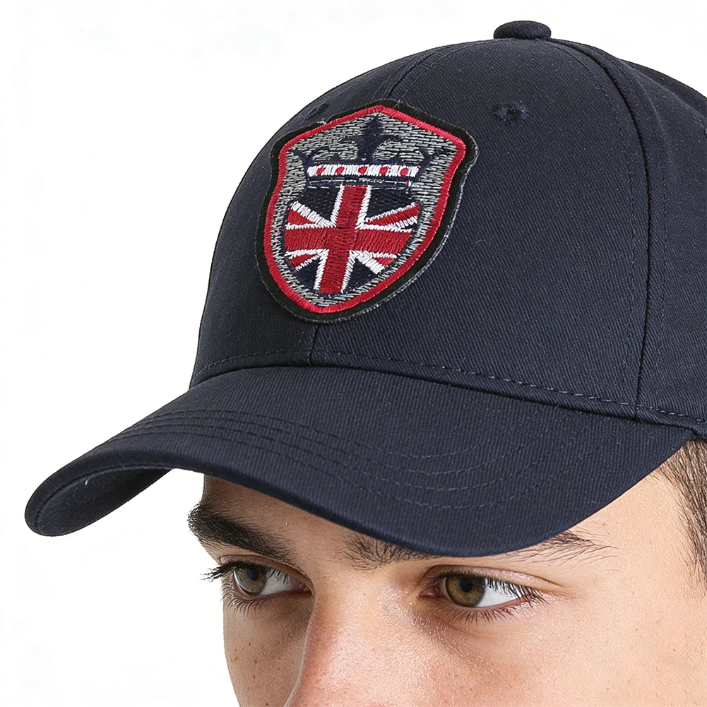 Embroidered British Shield Patch UK Flag Iron On Sew On Badge Military Style Union Jack Applique Hat Jacket Backpack DIY Decor