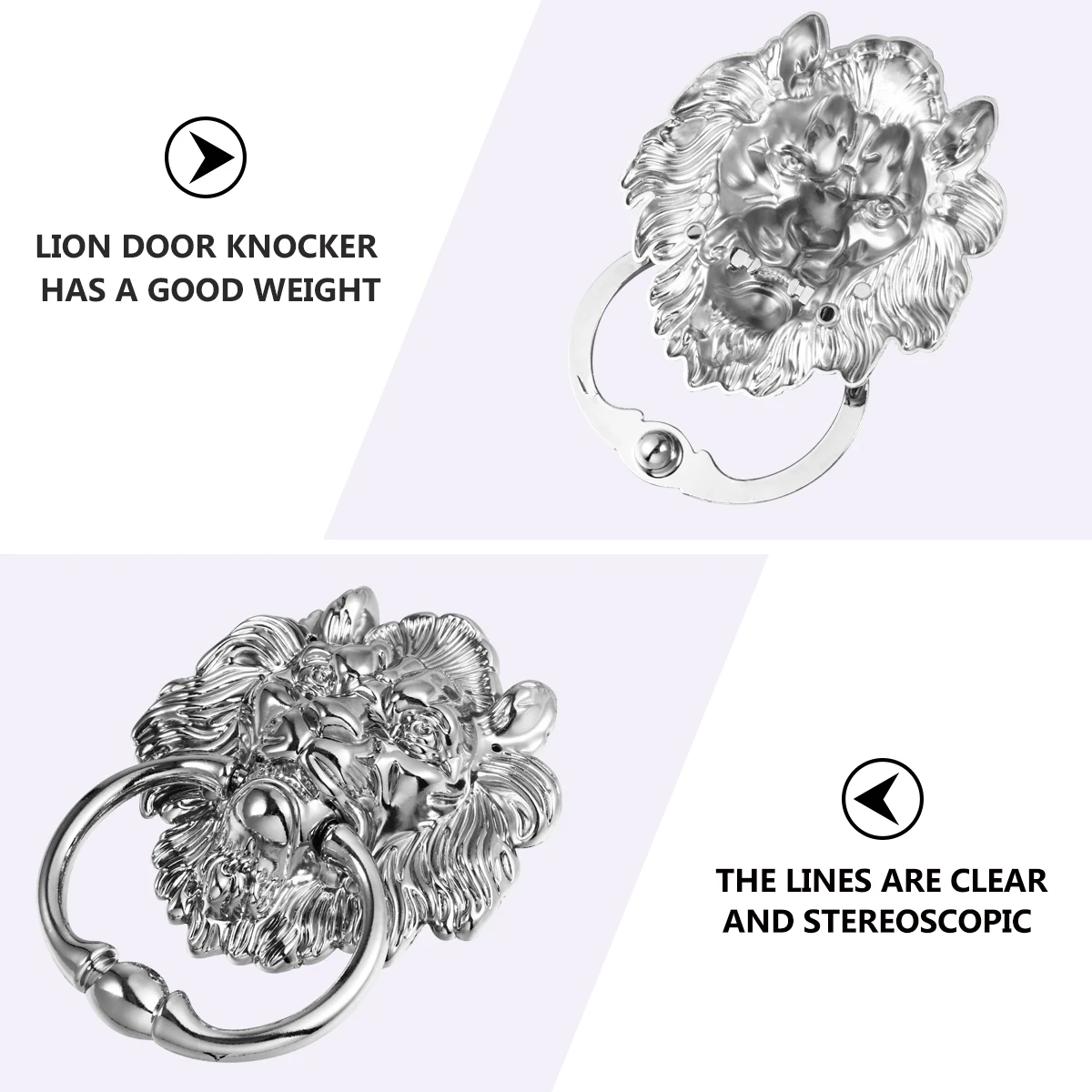 

Lion Head Door Handle Zinc Alloy Silver Front Gate Knocker Vintage Cabinet Handle Heavy Drawer Pull Cupboard Hardware Knob For
