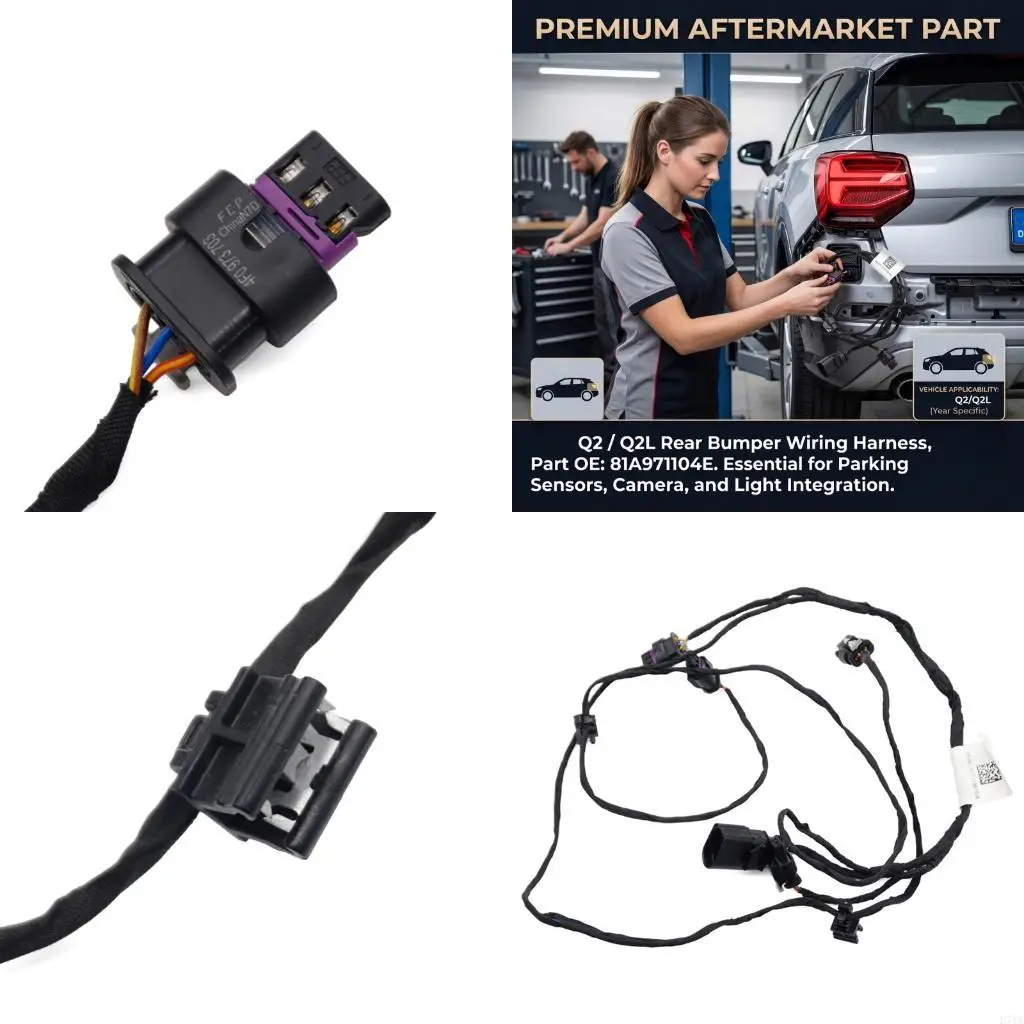 81A971104E ABS Construction Vehicle PDC Parking Rear Bumper Cable Harness Assembly For Q2L Enhanced Durability D7YA