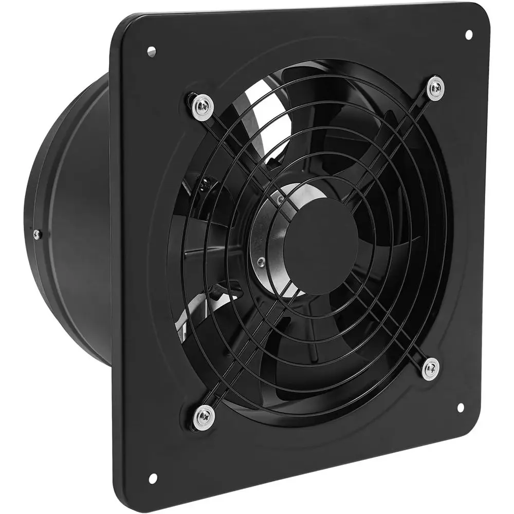 

10-дюймовый промышленный осевой вентилятор мощностью 100 Вт для вытяжной вентиляции в мастерских, кухнях и гаражах, 2600 об/мин