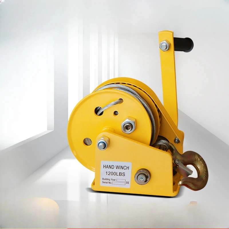 Household Small Traction Hoist Mini Winch Hoist 1200 Pounds