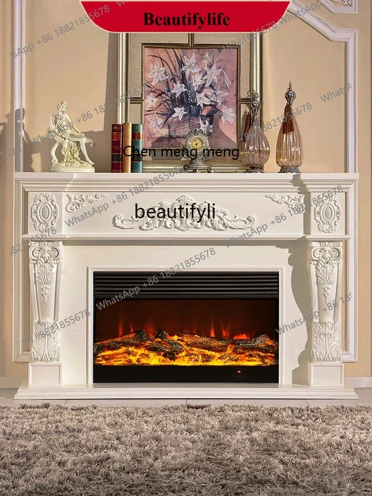 

D178 Европейская рамка для камина 1,8 метра, камин для гостиной из цельного дерева, ТВ-шкаф, декоративный шкаф