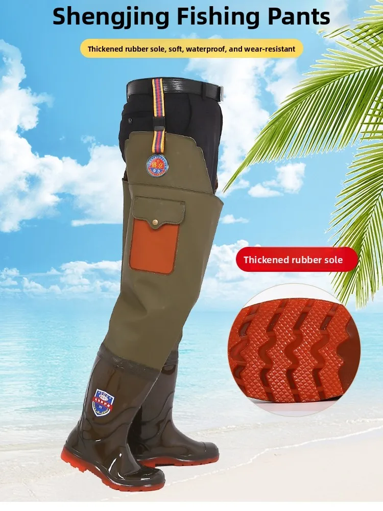 long-tube-rain-boots-men's-over-knee-fishing-boots-bull-tendon-waterproof-rubber-shoes-high-tube-water-shoes-seafood-gatherin