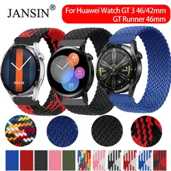 Braided Solo Loop Strap For Huawei Watch GT 3 GT3 42mm 46mm Nylon Elastics Wristband bracelet correa For Huawei Watch GT Runner