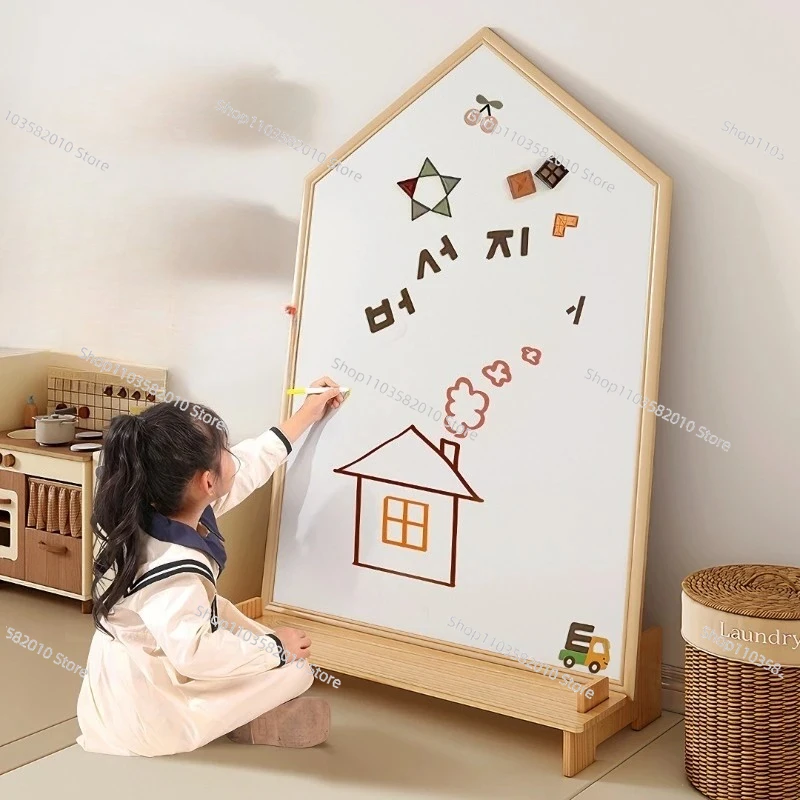 Double-Sided Wall Hanging Dust-Free Erasable Graffiti Board, Teaching & Drawing Base for Classroom & Home