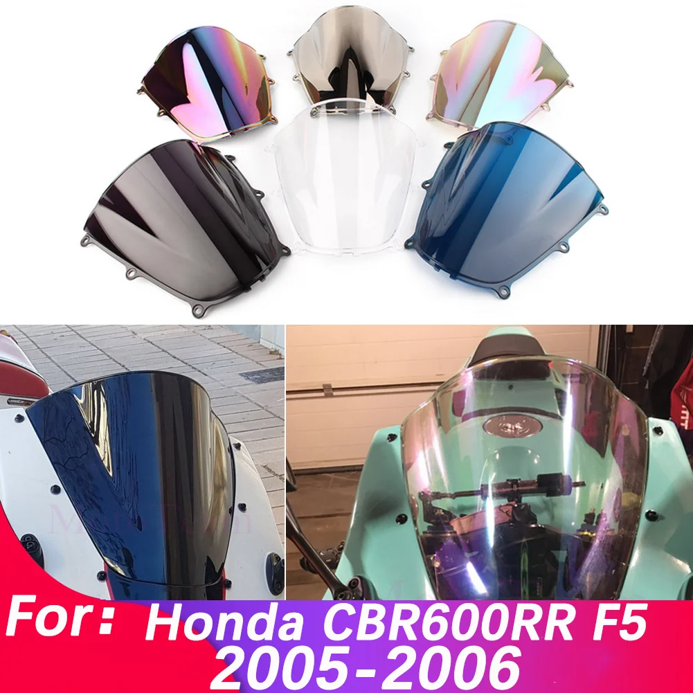 

Windshield For Honda CBR600RR CBR 600 RR 600RR F5 2005-2006 Double Bubble WindScreen Motorcycle Accessories Fairing Deflector