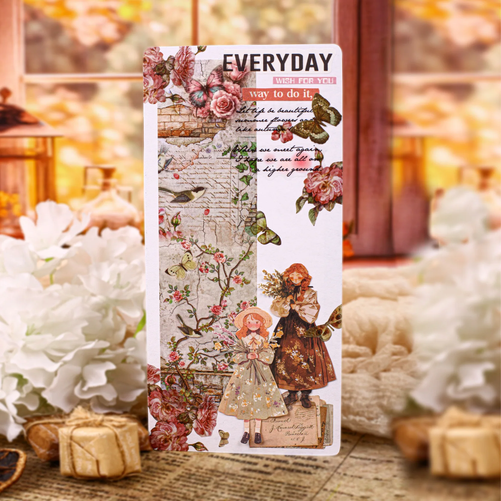 

1pcs/1lot Decorative Adhesive Tapes Vintage Secret Collection Junk Journal DIY Paper Japanese Masking Scrapbooking Stickers