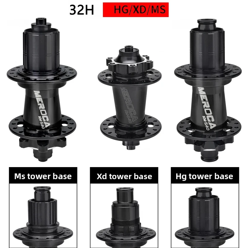 

Велосипедная втулка MEROCA 120 звуков 4 Peilin MTB, быстрая разборка | Ступица дискового тормоза 6-Pawl 32H с совместимостью HG/MS/XD Freehub