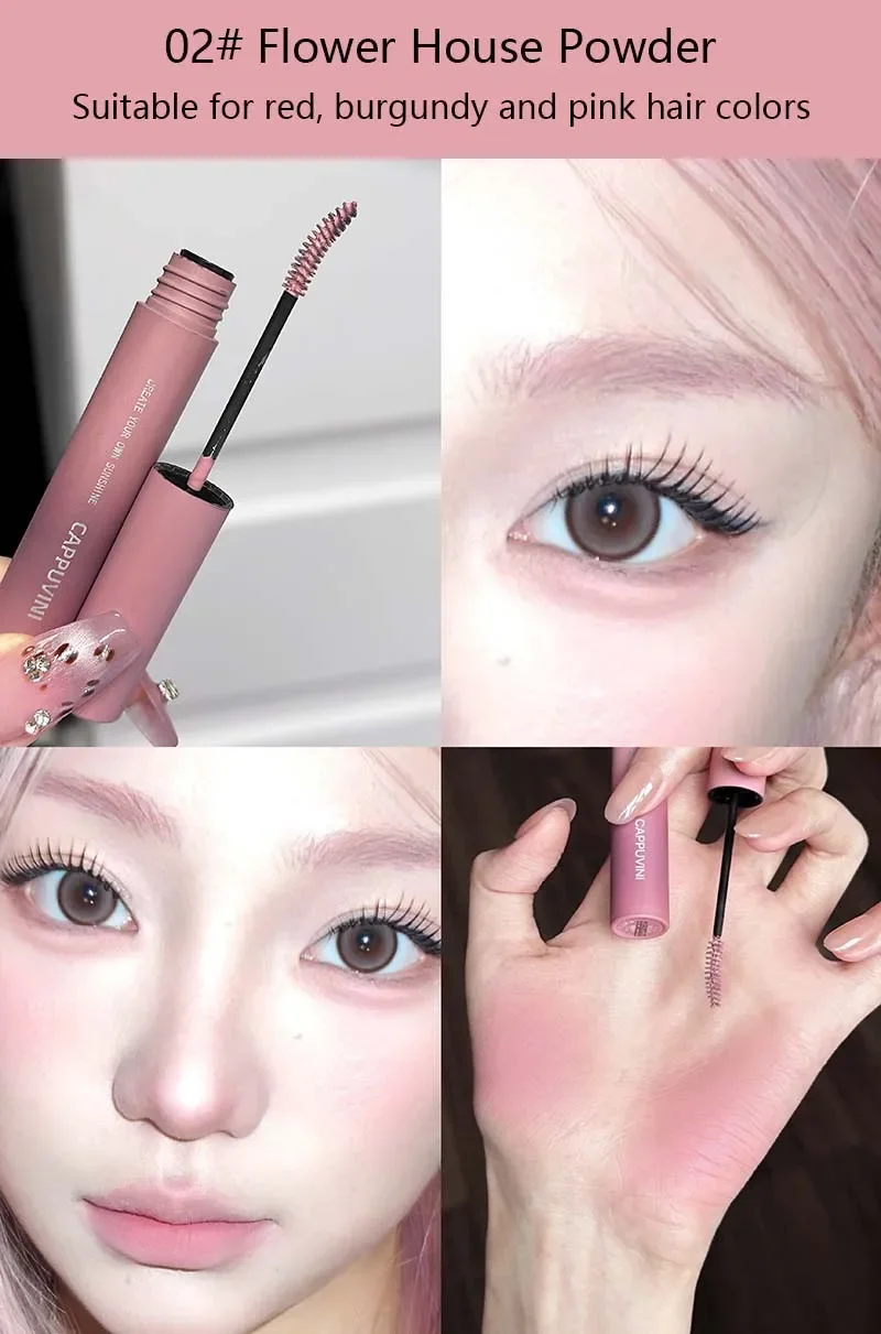 3D Augenbrauen-Färbecreme Langanhaltende Rosa-Braune Farbe Augenbrauen-Mascara Schweißfeste Wild Brow Enhancer Creme Make-up Kosmetik – Detail 7
