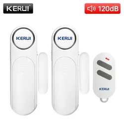 KERUI-sistema de alarma de seguridad para puertas y ventanas, inalámbrico, con Control remoto, 120dB, antirrobo, inteligente, para armario de niños, hogar