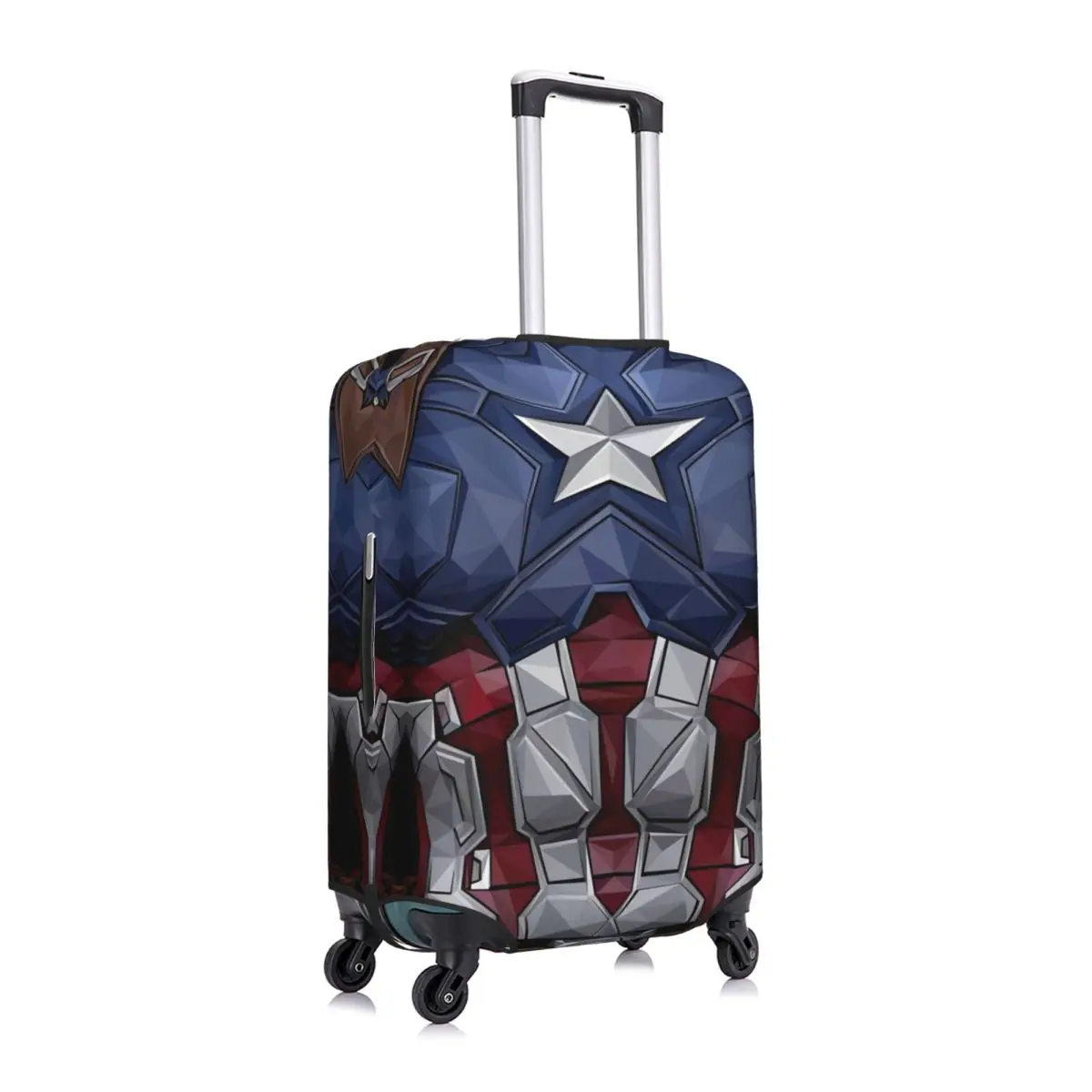 Captain America 3D Printing Suitcase Cover Fashion LOGO Cruise Trip Protection Vacation Strectch Luggage Case