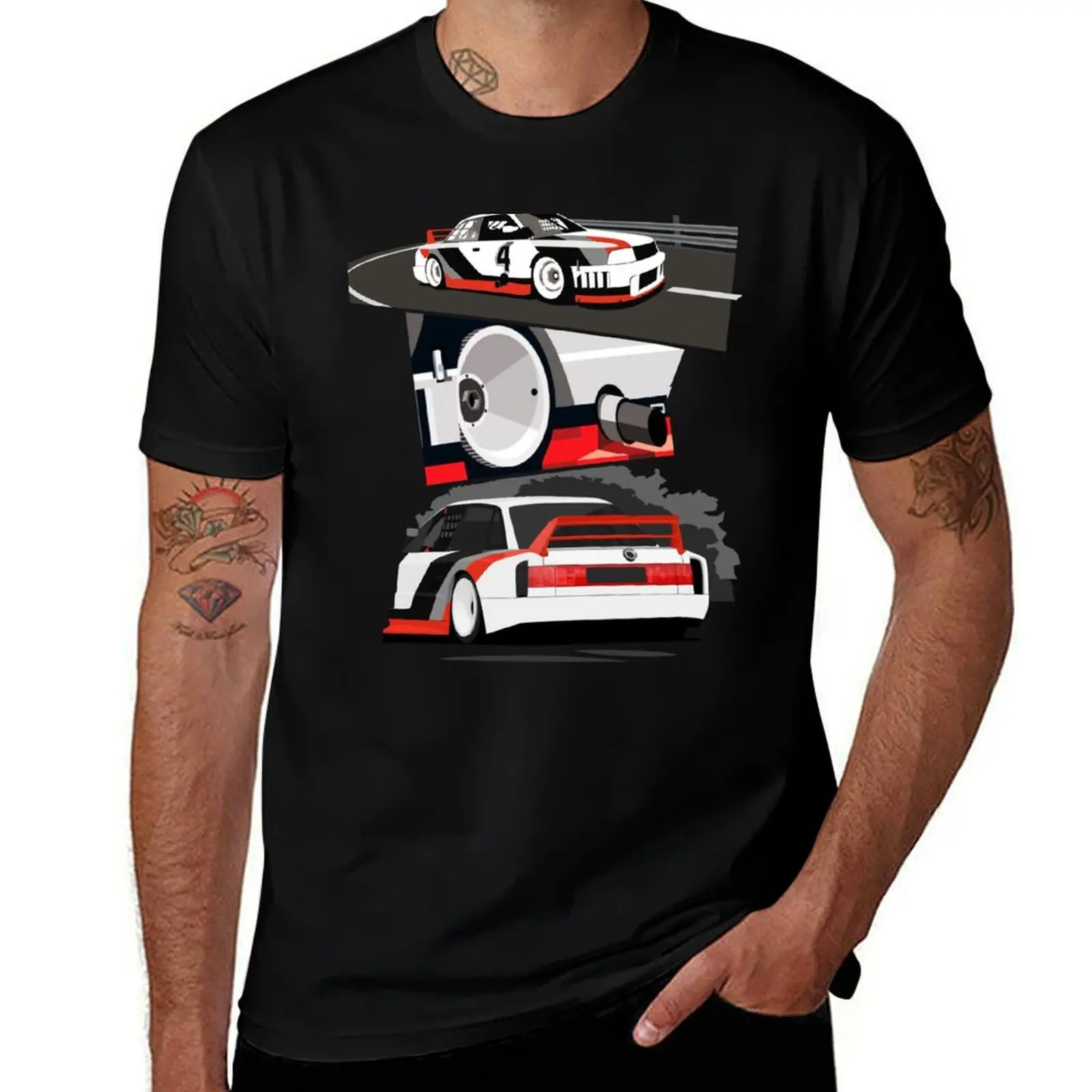 IMSA GTO Classic Race Car - Oldtimer Car T-Shirt Plus Size Summer Casual T-Shirt