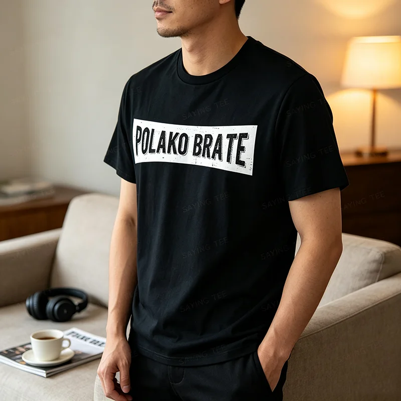 POLAKO BRATE Lustiges Serbisches Bosnisches Kroatisches Balkan-Slang-T-Shirt Y2k Hrvatska Srbija Bosna Lustiges Slang-Sprichwort T-Shirt Persönlichkeit – Detail 5