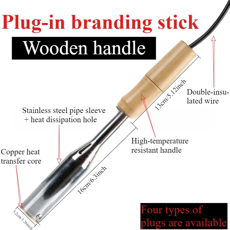 ポータブルホットスタンピングマシン ケーキ 木材 フルーツ IPPC レザー 銅型 ロゴ ハンドヘルド ブランディングマシン 電源プラグ式