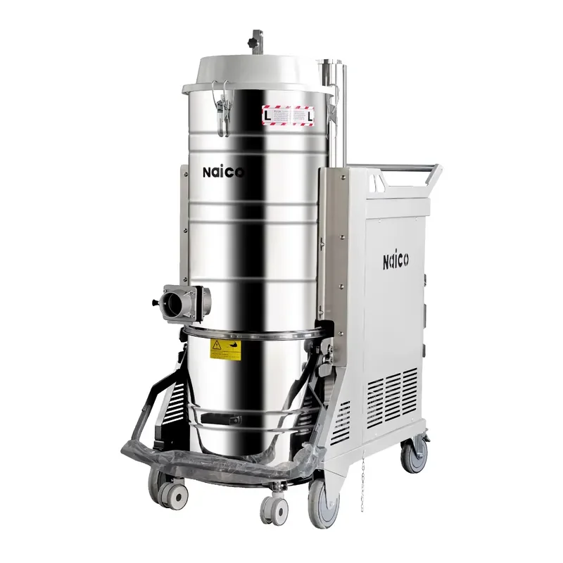 for NAICO NT80-E 380V Side-Suction Metal Industrial Vacuum Cleaner High Suction Low Noise Heavy Duty Industrial Cleaning