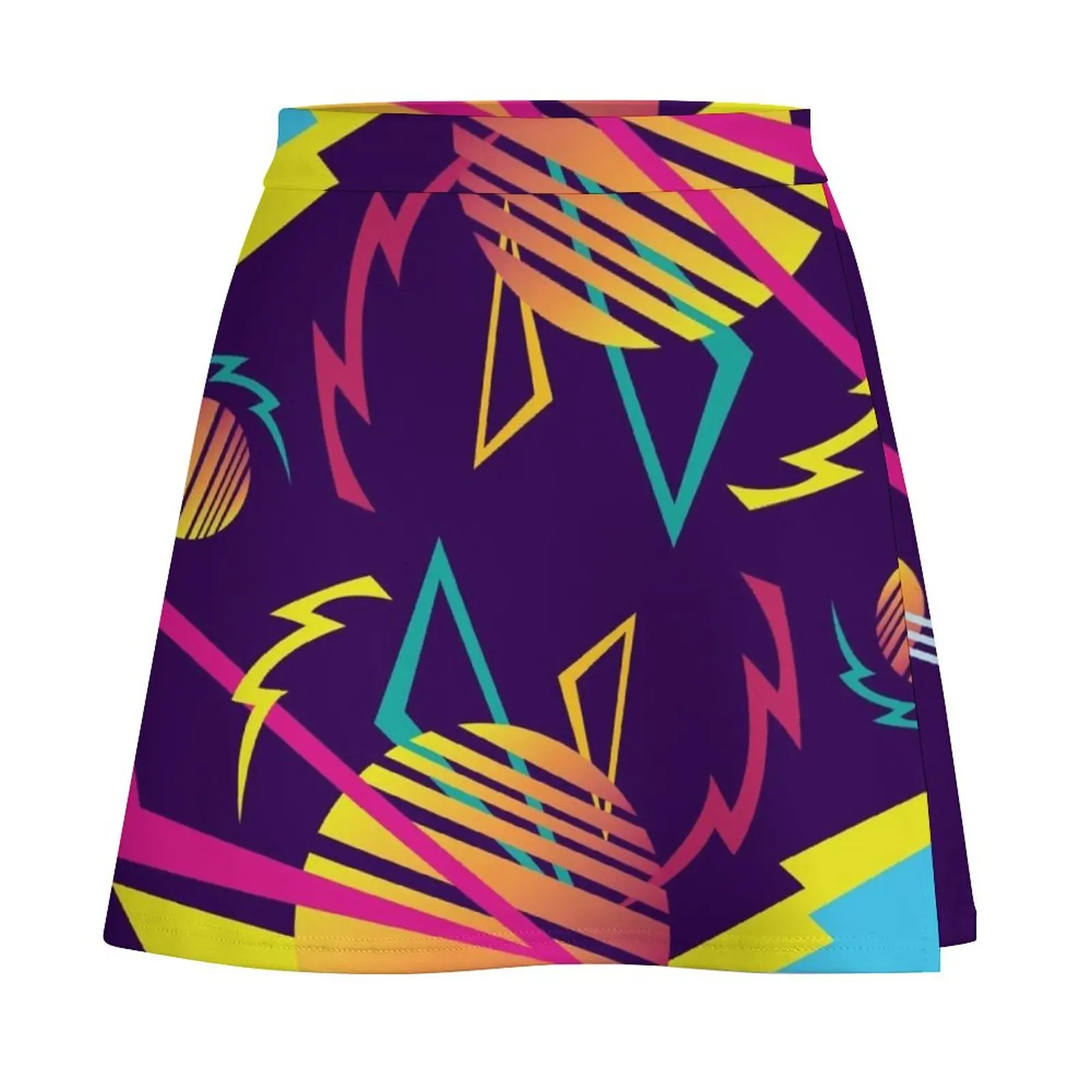 80s Neon Classic (Dark-Violet) Mini Skirt dresses for prom 90s aesthetic