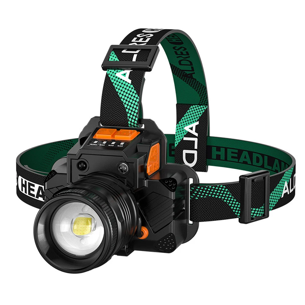 T8/L9 LED Headlamp Sensor Headlight Rechargeable Ultra Bright Long Range Focusing Head Mounted Night Fishing Outdoor White Light