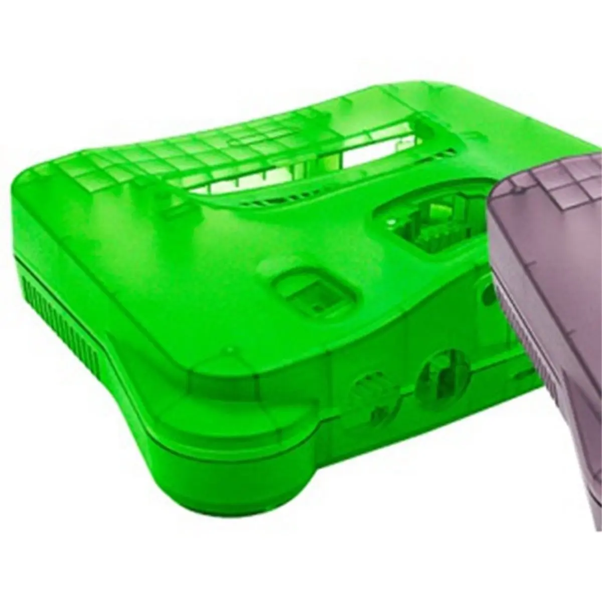 For N64 Translucent Case for N64 Retro Video Game Console Replacement Shell Transparent Box A