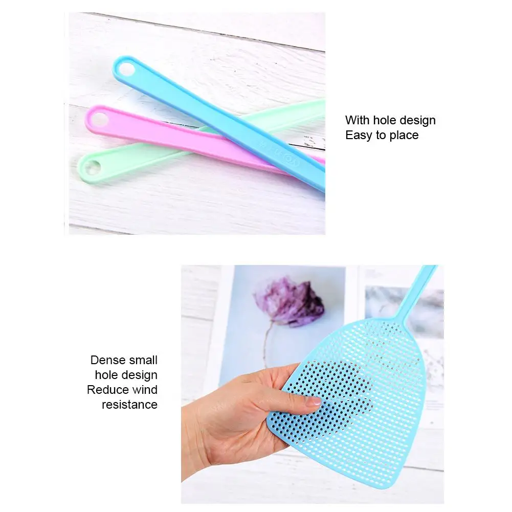 Plastic Fly Swatter para casa, ferramentas leves repelentes de insetos, Mosquito e cozinha, 3PCs