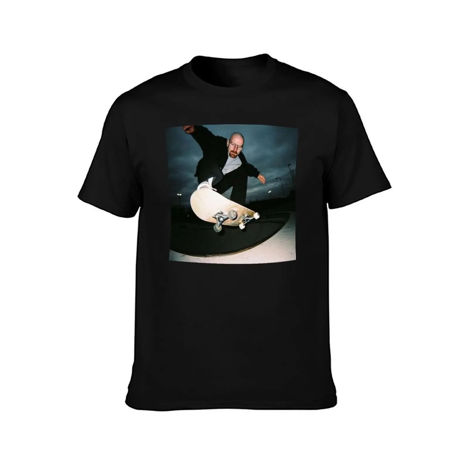 Walter skateboarding T-Shirt Breathable Mesh Panel T-Shirt