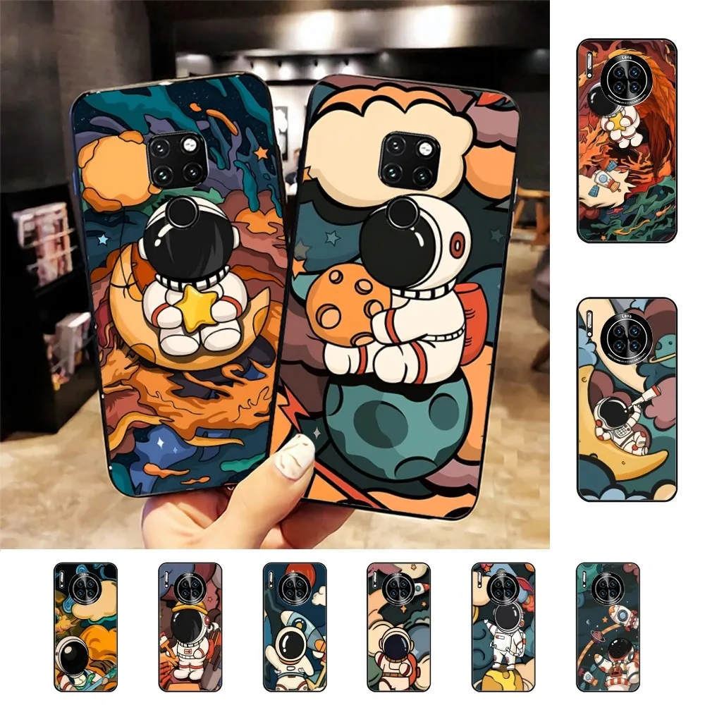 Space Astronaut Star Rocket Phone Case For Huawei Mate 10 20 30 40 50 lite pro Nova 3 3i 5 6 SE 7 pro 7SE