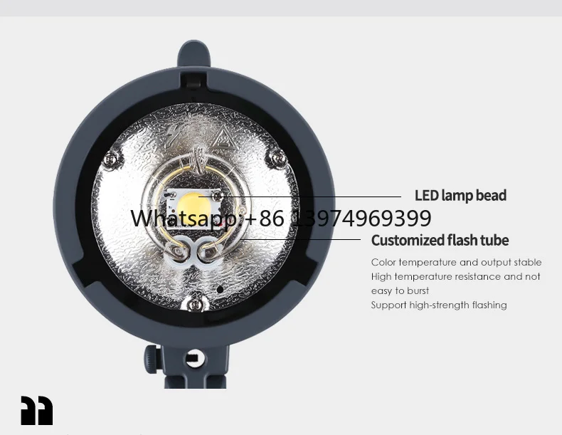 5 Wireless Outdoor Battery Powered 400W LCD Metal Housing 1/8000s Photographic Studio Flash Strobe Light for Photography