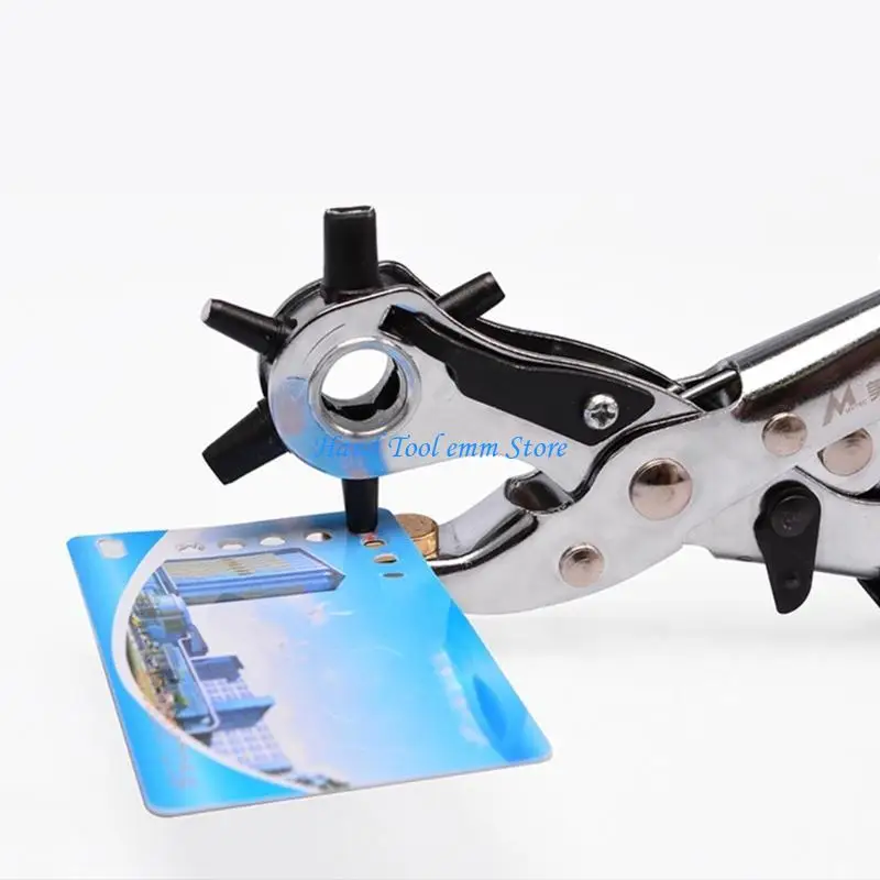 H37F Strap Machine Bag Setter Sewing Household Leathercraft Leather Puncher Revolve Plier Eyelet Belt Hole Watchband