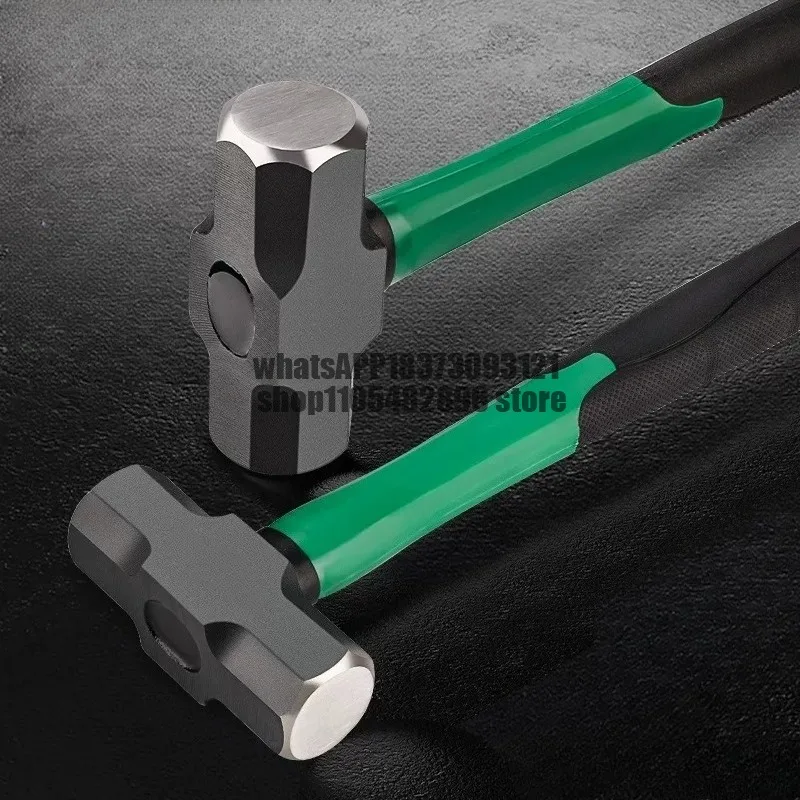 Tool 2P masonry hammer 3P plus heavy duty  head Iron wholesale 4P fiber shock-proof handle Octagonal hammer