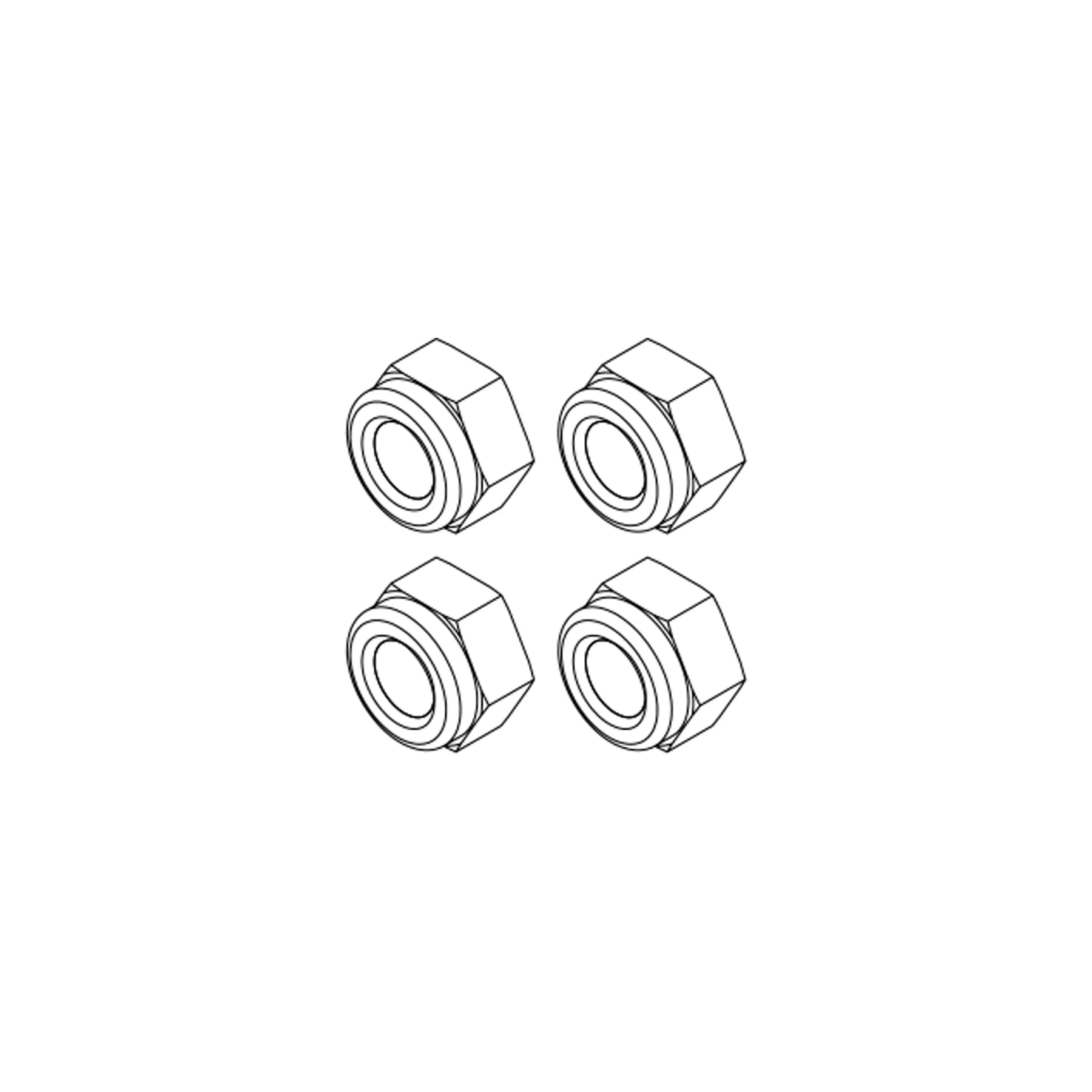 

Нейлоновые стопорные гайки N517 N517A-M06219