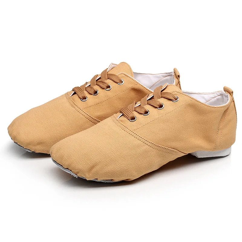 Wholesale Cheap In Stock Men Women Dance Wear Canvas Low-top Jazz Shoes