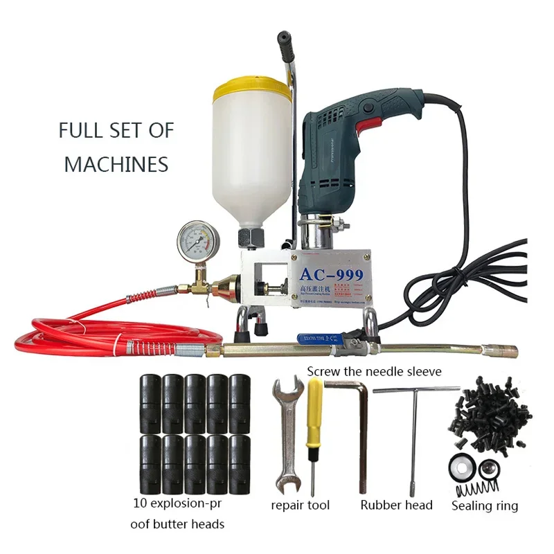 

New Epoxy Grouting Machine 220V/1100W Epoxy Injection Pump/Polyurethane Foam Impermeable Water Grouting Machine