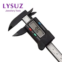 Digimatic Caliper 100 MM Inches Jade Pearl Plastic Digital Vernier Gauge Won't Scratch Soft Jewelry Making Measuring Tool