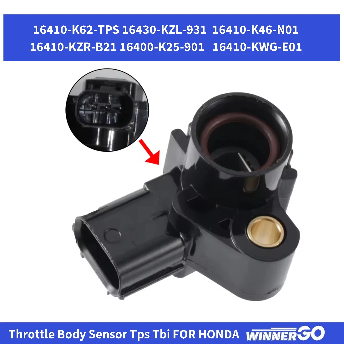 Motorcycle Throttle Position Sensor TPS TPI For Honda Vario 125 150 NF110 AFS110 Wave110 Wave125i 16410-KZR-B21 16430-KZL-931