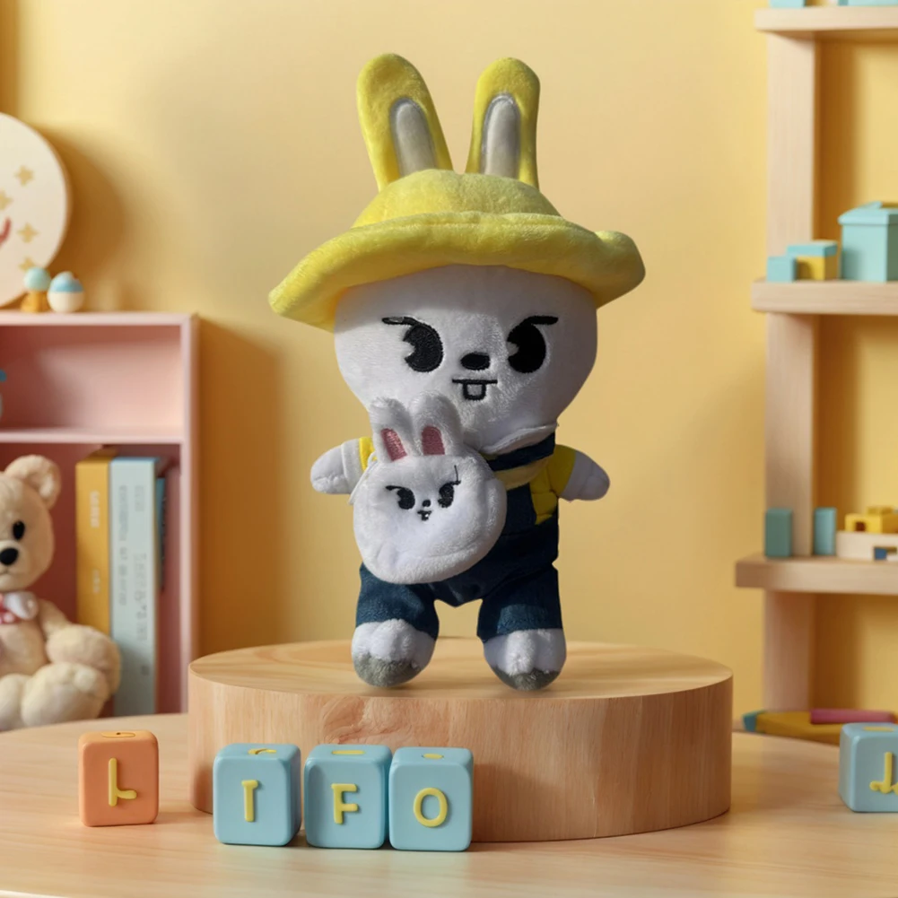 

15 х 20 см плюшевая игрушка с шляпой и маленькой сумкой через плечо, весенняя кукла для детского сада, кавайная игрушка-компаньон для праздничных подарков