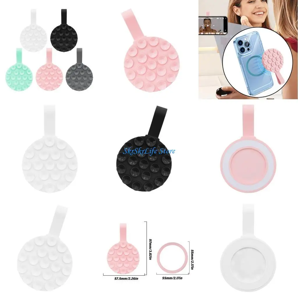 

E65E Многоцелевой магнитный силиконовый кронштейн для телефона, стойка на присоске для удобного мобильного использования, и