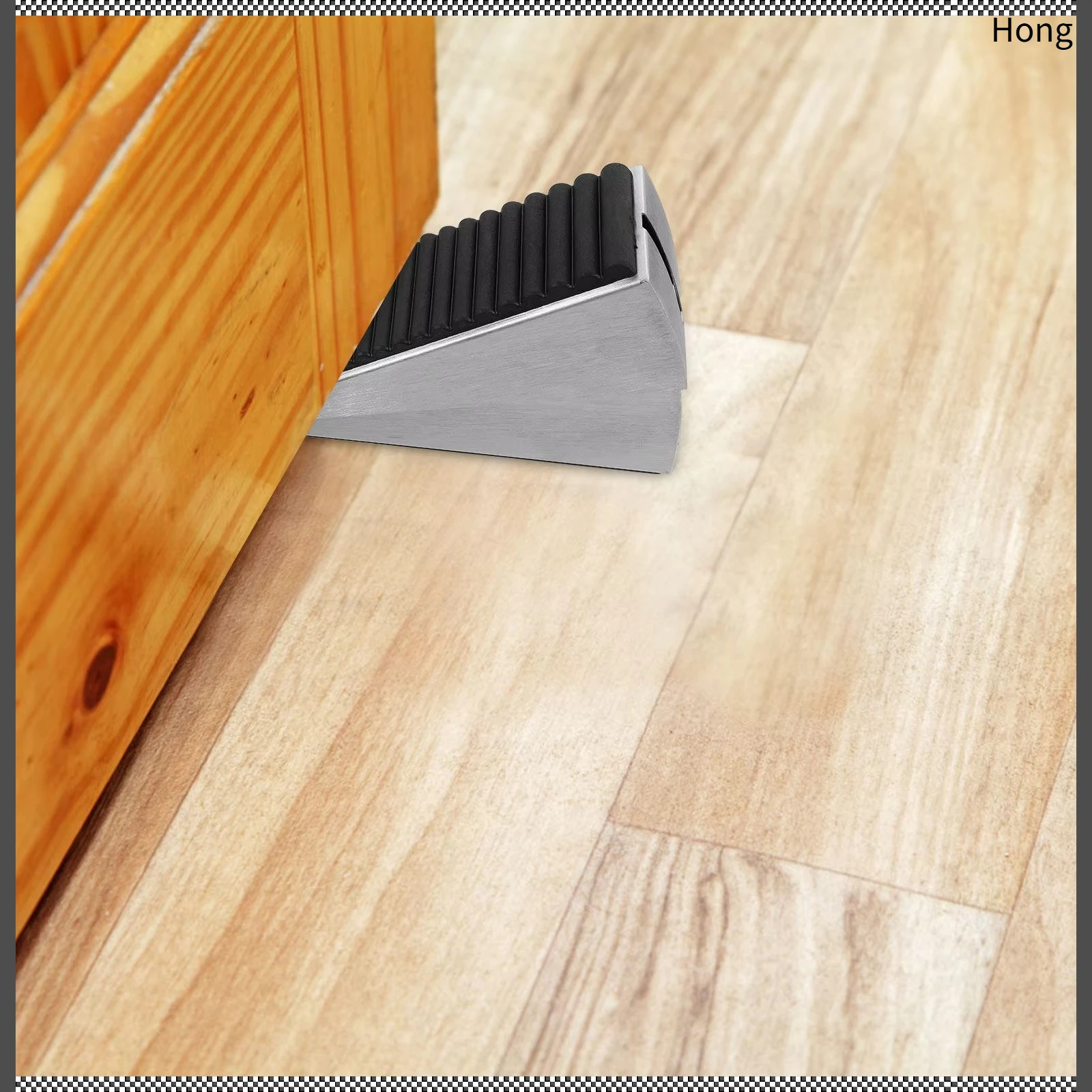 Heavy Duty 304 Stainless Steel Stopper Adjustable Non Slip Door Blocker for Door Stopper Wedge Home Hotel Security