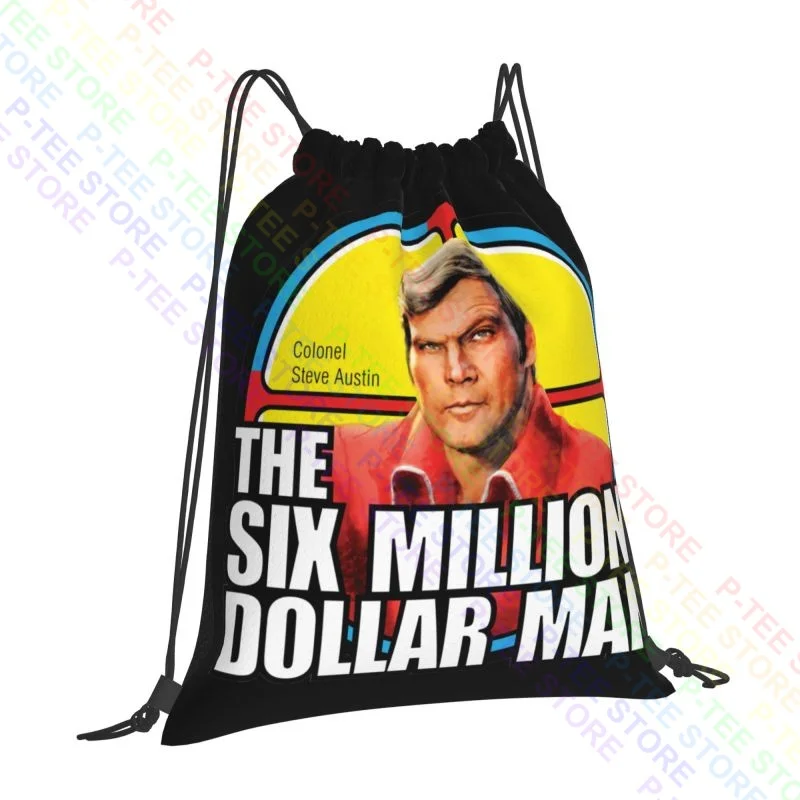 The Six Million Dollar 70'S Tv Show Bionic American Drawstring Bags Gym Bag Fashion Storage Bag