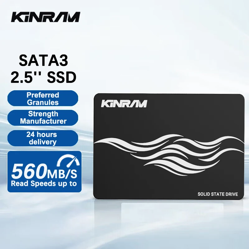 

KinRam 256GB SSD 512GB 64GB 2.5 SATA 3 PC Desktop Hard Disk 120GB 128GB 240GB HDD Internal SATA3 Solid State Drive For Laptop