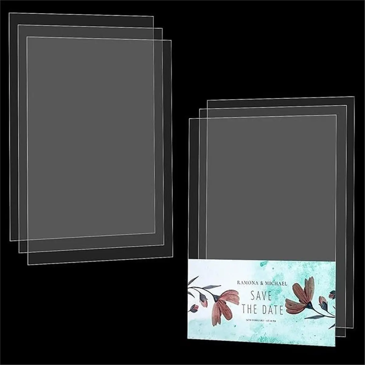 update. 100 PCS Acetate Sheets Clear Acetate Sheets Plastic Heat Resistant, 4.3x6.3inch for Quilting Stencils Vinyl Cutting