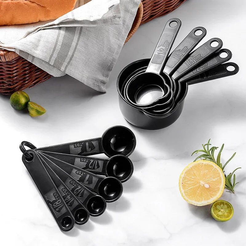 11Pcs Küche Messlöffel Teelöffel Kaffee Zucker Scoop Kuchen Backen Mehl Messbecher Backen Mess Set Küche Gadget