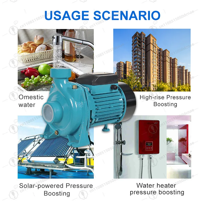 MHF Series Centrifugal Pump 2 3 4 Inch 220V 50Hz 60Hz High Flow Booster Pump for Water Circulation Industrial