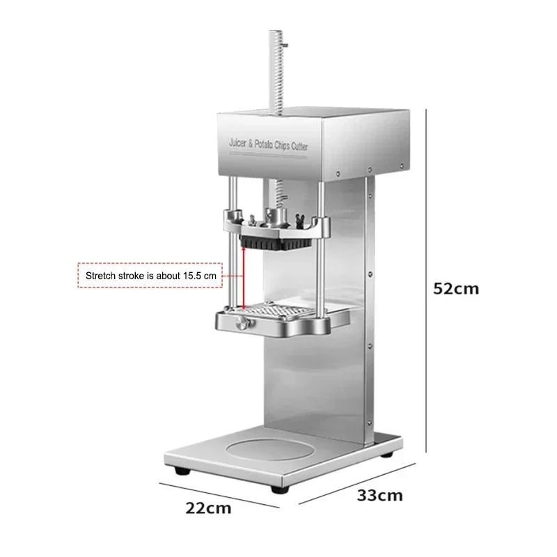 Brand-new Electric Potato Strip Cutting Machine Commercial French Fries Machine Juicer Cucumber Radish Lettuce Melon Fruit Cut S