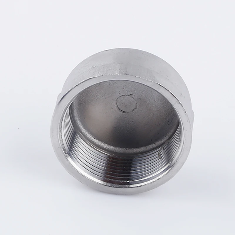 BSPT DN8 DN10 DN15 DN20 DN25 DN32 DN40 DN50 Pipe Cap Female Stainless Steel SS304 Threaded Pipe Cover Cap For Pipe