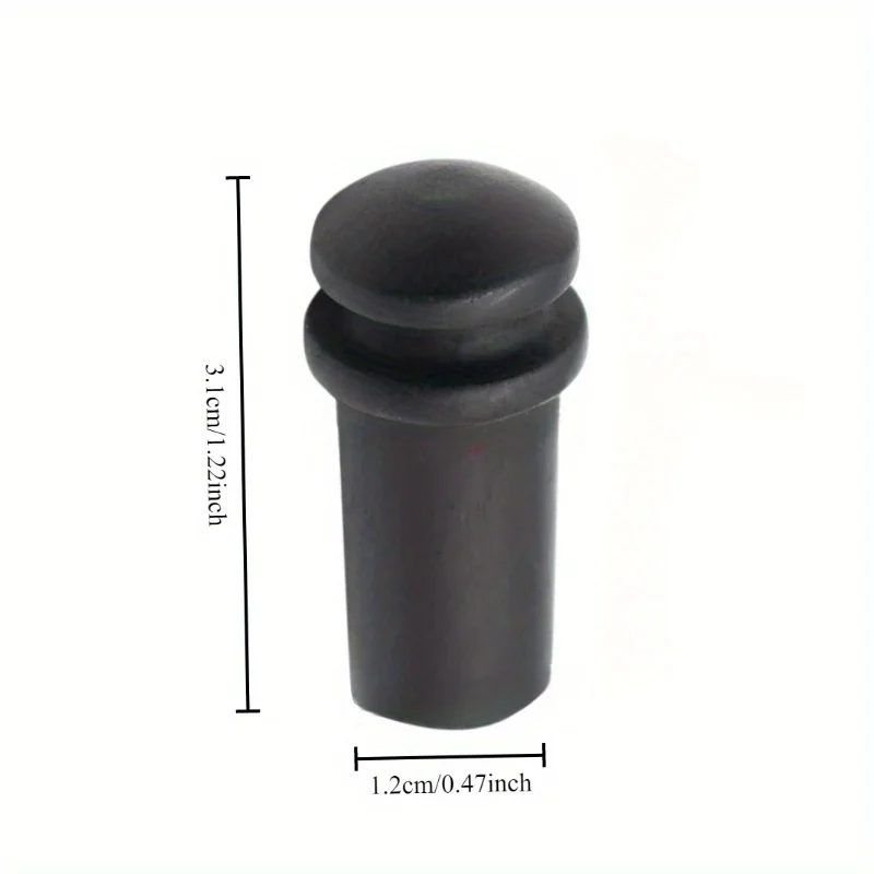 1PCS Guitar 12mm Endpin with Strap Lock High End Wood Material - Maple Rosewood Ebony