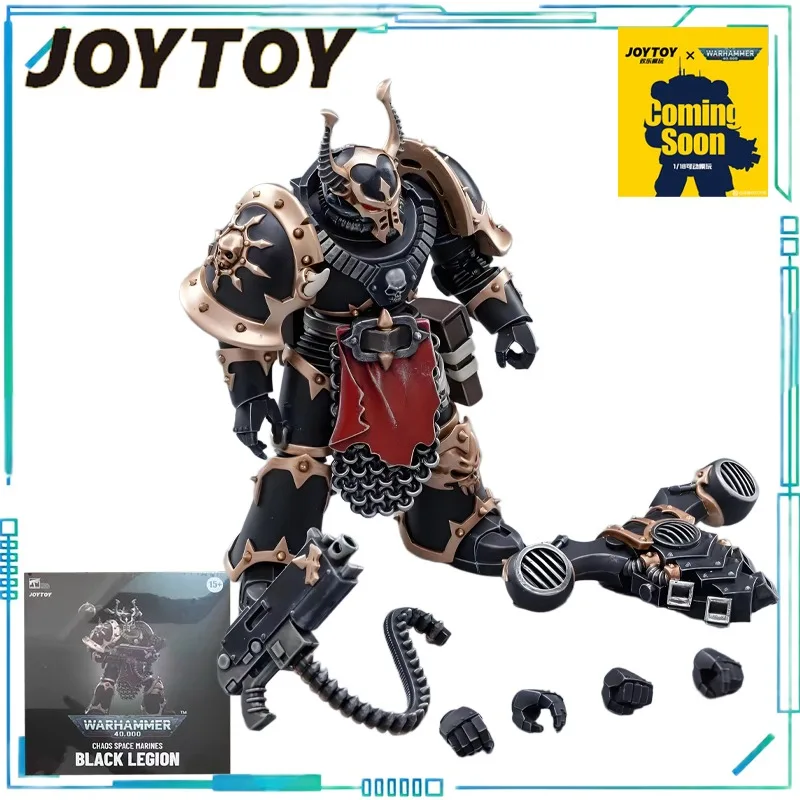 

Оригинальный набор из 3 фигурок JOYTOY Warhammer 40K Chaos Space Marines Black Legion, масштаб 1/18