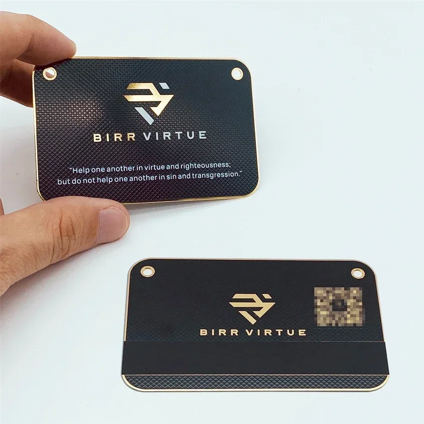 

Design Your logo Wholesale Metal Printing Custom Stainless Steel Brass Metallic Business Card