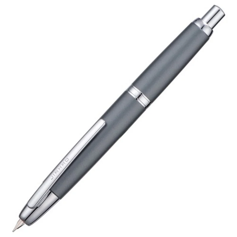 

A+ Jinhao 10 Press Retractable Fountain Pen EF/F Nib, Matte Gray