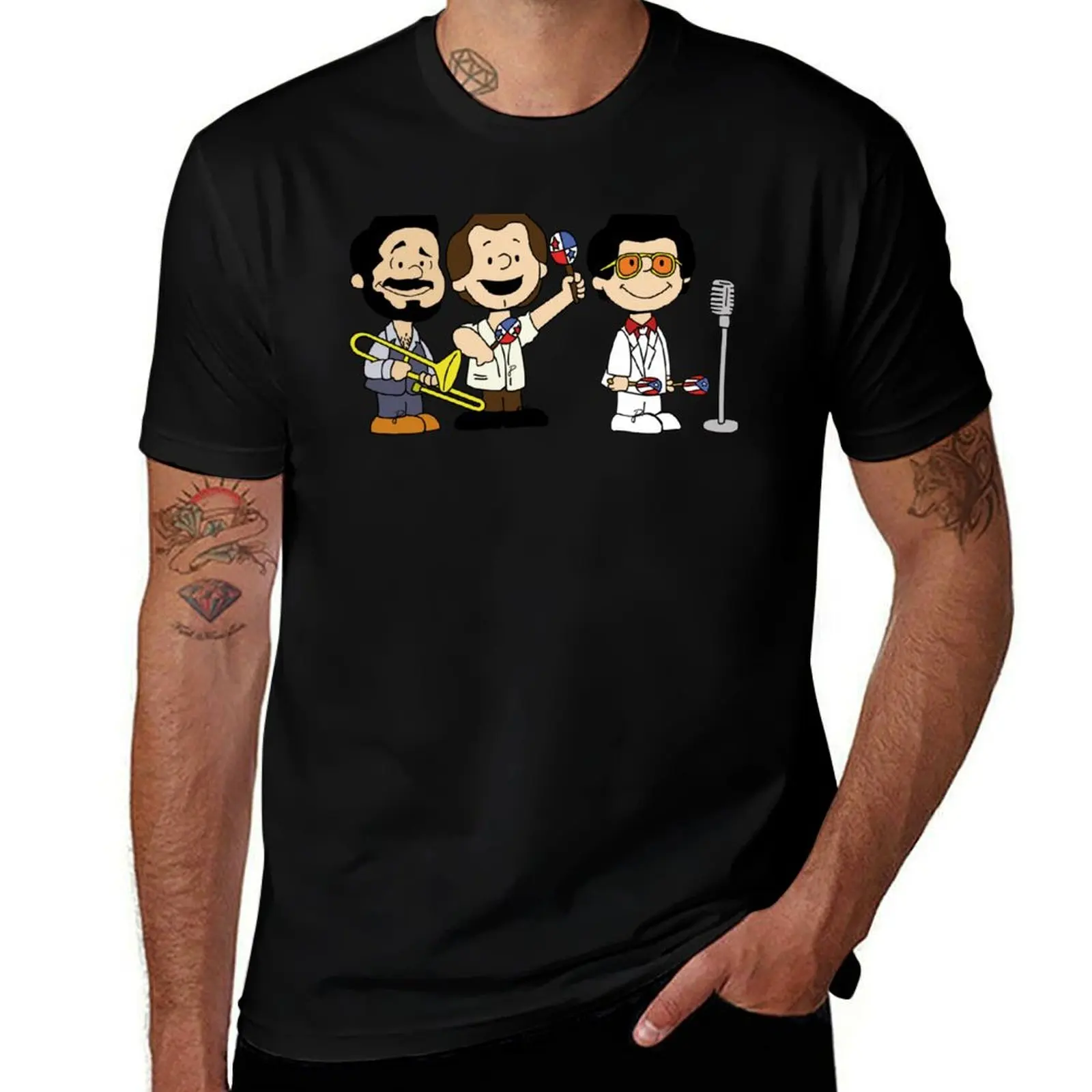 The hustlers of Salsa. Willie, Ruben & Hector. T-Shirt vintage graphic tee heavyweights sports fans t shirts men