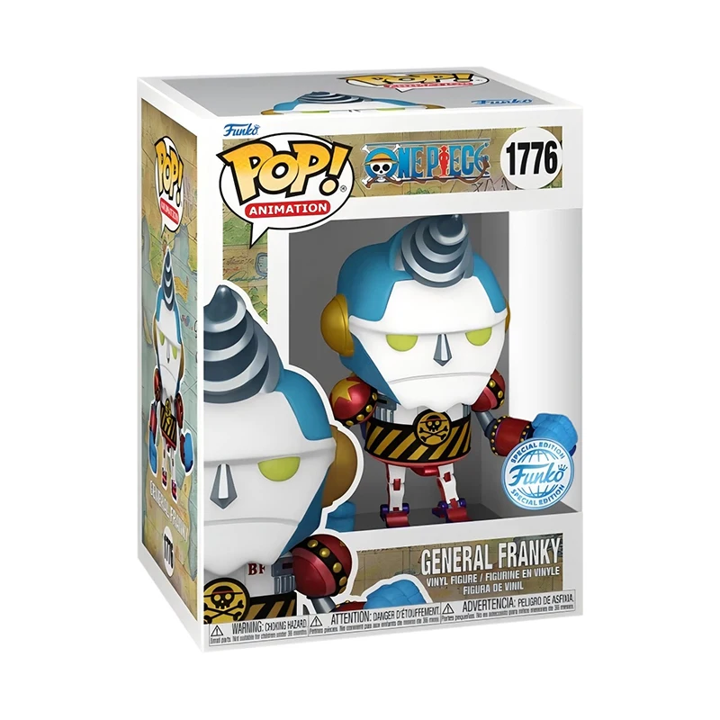 Funko Pop One Piece Zoro Anime Figura Franky Buggy Modello Giocattoli per bambini Raccogliere modello di auto Ornamento Regali di Capodanno